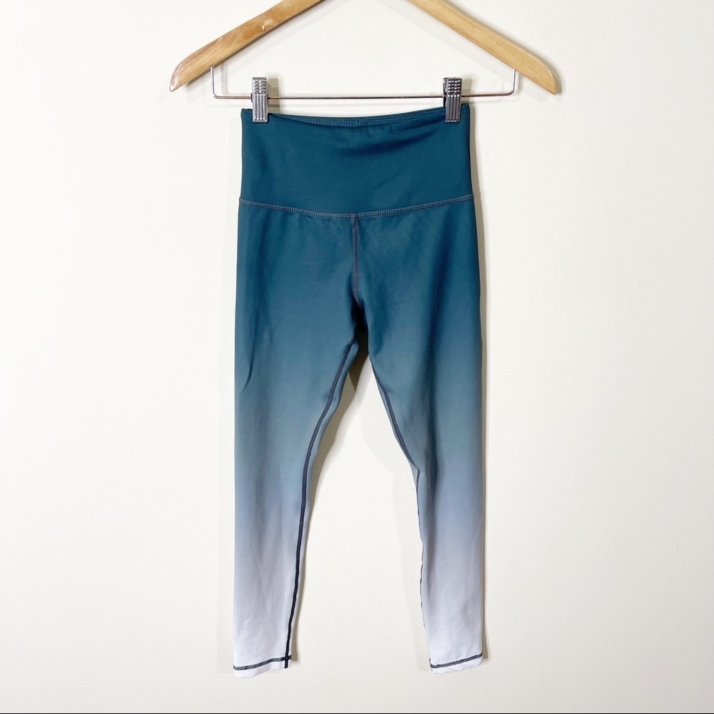 Zyia Light n Tight Jade Ombre High Rise Leggings Size XXS - Picture 2 of 7